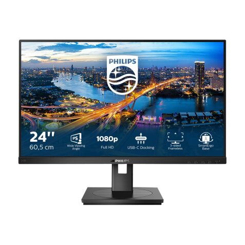 Philips B Line 243B1/00 LED display 60,5 cm (23.8") 1920 x 1080 pixels Full HD Noir