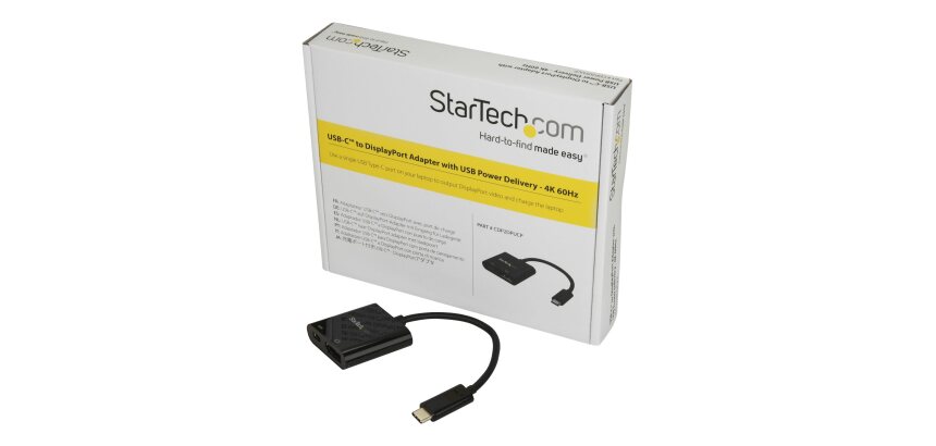 StarTech.com Adaptateur USB-C vers DisplayPort avec USB Power Delivery - 4K 60 Hz