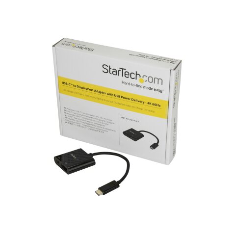 StarTech.com Adaptateur USB-C vers DisplayPort avec USB Power Delivery - 4K 60 Hz