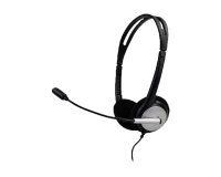 Auriculares con cable MCL CSQ-M/USB- A Negro, Plata
