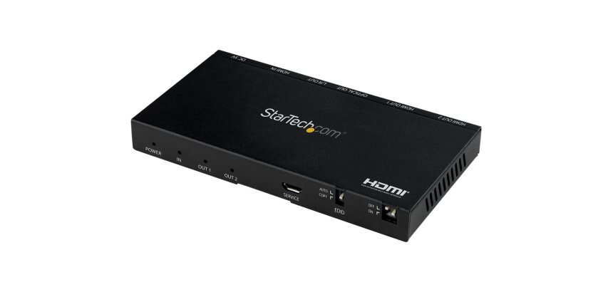 StarTech.com Répartiteur HDMI à 2 ports - 4K 60 Hz avec scaler incorporé - Son surround 7.1