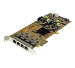 StarTech.com Carte réseau PCIe à 4 ports Gigabit Power over Ethernet - NIC PCI Express PSE / PoE