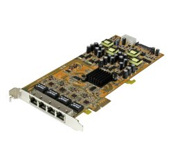 StarTech.com Carte réseau PCIe à 4 ports Gigabit Power over Ethernet - NIC PCI Express PSE / PoE