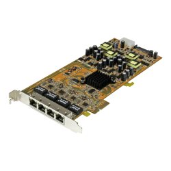 StarTech.com Carte réseau PCIe à 4 ports Gigabit Power over Ethernet - NIC PCI Express PSE / PoE