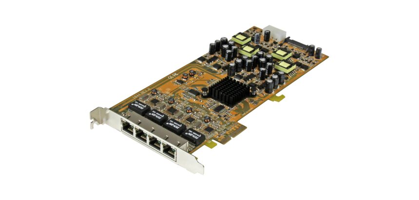 StarTech.com Carte réseau PCIe à 4 ports Gigabit Power over Ethernet - NIC PCI Express PSE / PoE