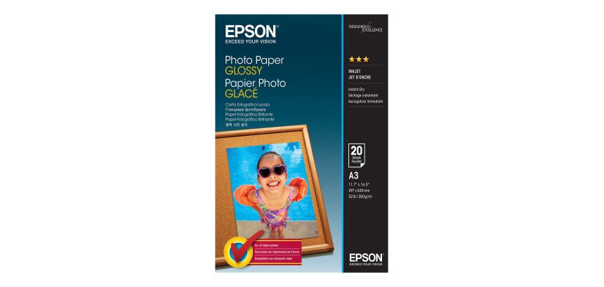 Epson - fotopapier - glanzend - 20 vel(len) - A3 - 200 g/m²