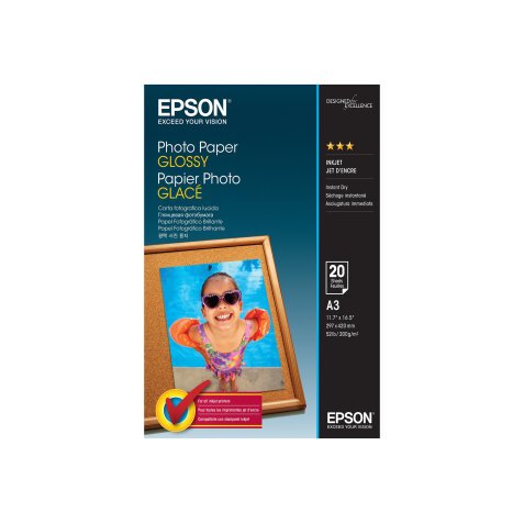 Epson - photo paper - glossy - 20 sheet(s) - A3 - 200 g/m²