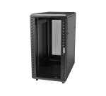 StarTech.com Armoire Rack Serveur 18U à 4 Montants, Armoire Verrouillable 19" pour Ordinateur/AV/Équipement IT, Rack Réseau pour Bureau/Domicile avec Roulettes et Rails de Montage Ajustables