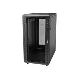 StarTech.com Armoire Rack Serveur 18U à 4 Montants, Armoire Verrouillable 19" pour Ordinateur/AV/Équipement IT, Rack Réseau pour Bureau/Domicile avec Roulettes et Rails de Montage Ajustables