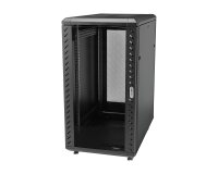 StarTech.com Armoire Rack Serveur 18U à 4 Montants, Armoire Verrouillable 19" pour Ordinateur/AV/Équipement IT, Rack Réseau pour Bureau/Domicile avec Roulettes et Rails de Montage Ajustables