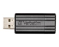 Verbatim Micro-clé USBPinStripe de 32 Go - noire