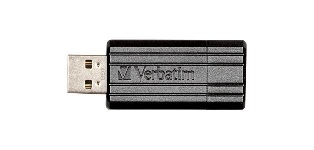 Verbatim Micro-clé USBPinStripe de 32 Go - noire