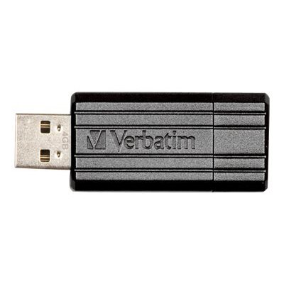 Verbatim Micro-clé USBPinStripe de 32 Go - noire