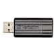 Verbatim Micro-clé USBPinStripe de 32 Go - noire