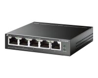 TP-Link TL-SG105PE commutateur réseau Géré L2 Gigabit Ethernet (10/100/1000) Connexion Ethernet, supportant l'alimentation via ce port (PoE) Noir