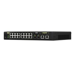QNAP QSW-M2116P-2T2S commutateur réseau Géré L2 2.5G Ethernet Connexion Ethernet, supportant l'alimentation via ce port (PoE) Noir