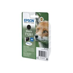 Epson Fox Singlepack Black T1281 DURABrite Ultra Ink