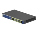 NETGEAR GS524PP Non-géré Gigabit Ethernet (10/100/1000) Connexion Ethernet, supportant l'alimentation via ce port (PoE) Gris