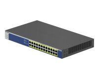 NETGEAR GS524PP Non-géré Gigabit Ethernet (10/100/1000) Connexion Ethernet, supportant l'alimentation via ce port (PoE) Gris