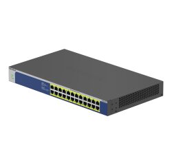 NETGEAR GS524PP Non-géré Gigabit Ethernet (10/100/1000) Connexion Ethernet, supportant l'alimentation via ce port (PoE) Gris