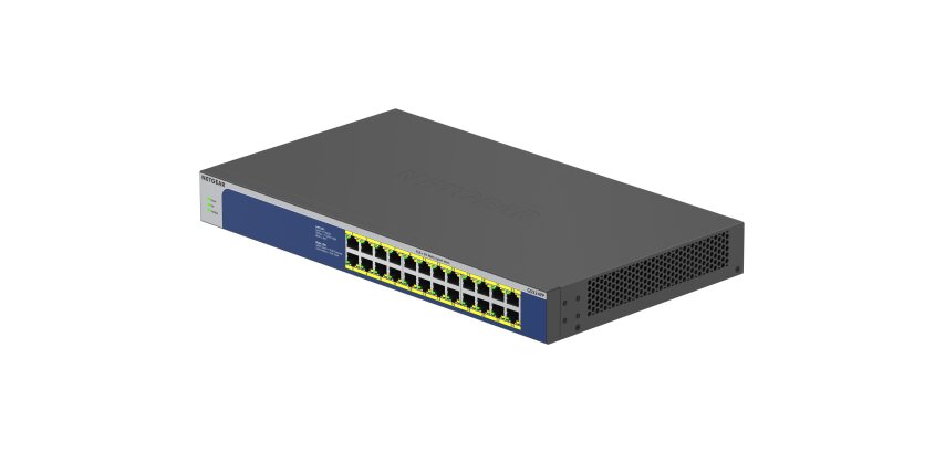 NETGEAR GS524PP Non-géré Gigabit Ethernet (10/100/1000) Connexion Ethernet, supportant l'alimentation via ce port (PoE) Gris