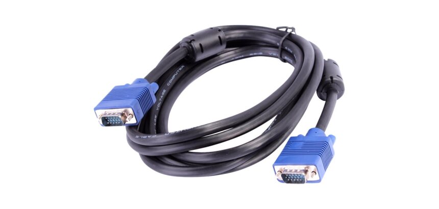 Uniformatic 12022 câble VGA 1,8 m VGA (D-Sub) Noir