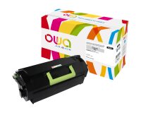Toner remanufacturé OWA - standard - Noir - pour LEXMARK 52D2000