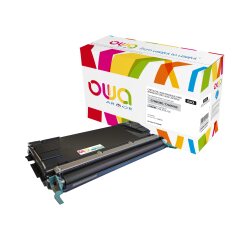 Toner remanufacturé OWA - haute capacité - Noir - pour LEXMARK C736H2KG, C736H1KG