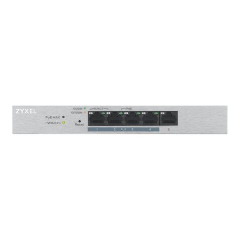 Zyxel GS1200-5HP v2 Géré Gigabit Ethernet (10/100/1000) Connexion Ethernet, supportant l'alimentation via ce port (PoE) Gris