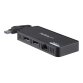 StarTech.com Mini Dock USB 3.0 - Station d'Acceuil USB-A Double Écran avec Vidéo DisplayPort 4K 60Hz & Gigabit Ethernet - Câble 30 cm - Adaptateur USB 3.1 Gen 1 Type-A pour PC Portable