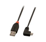 Lindy Câble USB 2.0 type A / micro-B coudé, 0.5m
