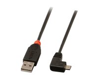Lindy Câble USB 2.0 type A / micro-B coudé, 0.5m