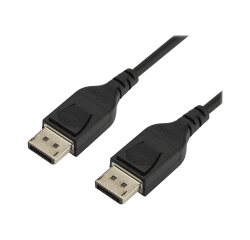StarTech.com Câble Certifié VESA DisplayPort 1.4 2m - 8K 60Hz HBR3 HDR - Cordon Écran Super UHD DisplayPort vers DisplayPort - Câble Fin Ultra HD 4K 120Hz DP 1.4 M/M Connecteur M/M