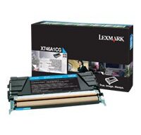 Lexmark X746A1CG Cartouche de toner 1 pièce(s) Original Cyan