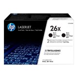 HP 26X LaserJet, lot de 2 cartouches de toner grande capacité authentiques, noir