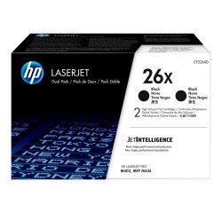HP toner 26X, 9 000 pagina's, OEM CF226XD, zwart, duopack