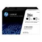 HP 26X LaserJet, lot de 2 cartouches de toner grande capacité authentiques, noir