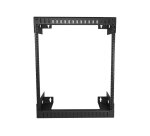 StarTech.com Rack Réseau Mural 12U à 2 Montants, Rack Serveur 19" à Cadre Ouvert, Profondeur 12", Rack de Données Mural pour IT/AV/Panneau de Patch/Equipement IT - Écrou et Vis de Cage Inclus