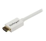 StarTech.com Câble HDMI CL3 avec Ethernet - 3m - Câble Ultra HDMI Mural - Cordon HDMI Haut Débit 4K 30Hz UHD - 10.2 Gbps - Câble Vidéo/Affichage HDMI 1.4 - 30AWG - Blanc