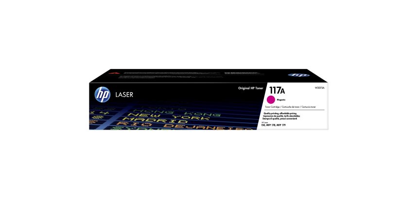 HP Cartouche de toner laser authentique 117A, magenta