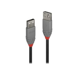 Lindy Rallonge USB 2.0 type A, Anthra Line, 2m