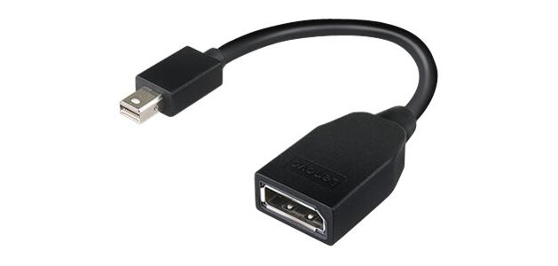 Lenovo 4X90L13971 câble DisplayPort Mini DisplayPort Noir