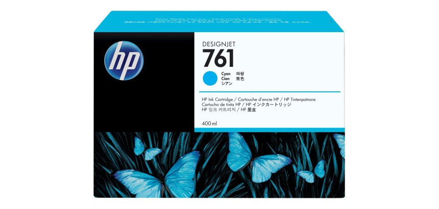 HP 761 cartouche d'encre DesignJet cyan, 400 ml