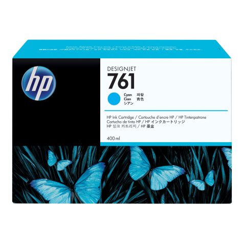 HP 761 cartouche d'encre DesignJet cyan, 400 ml