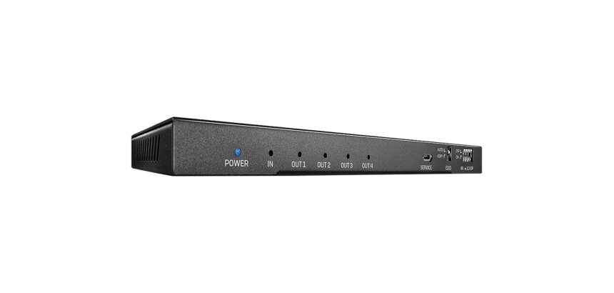 Lindy Splitter HDMI 18G avec Audio & Downscaling, 4 Ports