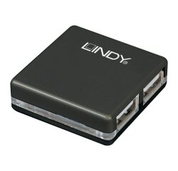 Lindy 42742 hub & concentrateur 480 Mbit/s Noir