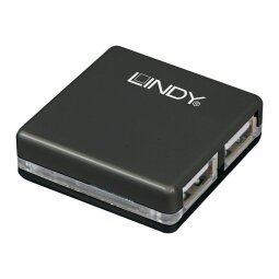 Lindy 42742 hub & concentrateur 480 Mbit/s Noir