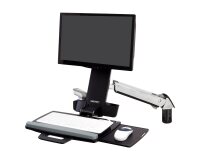 Ergotron Styleview Sit-Stand Combo Arm 61 cm (24") Mur Aluminium