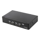 StarTech.com Switch KVM DisplayPort à 4 Ports - 4K60Hz - Écran Unique - Switch KVM USB UHD DP 1.2 à 2 Ports avec Hub USB 3.0 Intégré et Audio - Dell HP Apple Lenovo - Conforme TAA
