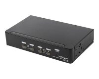 StarTech.com Switch KVM DisplayPort à 4 Ports - 4K60Hz - Écran Unique - Switch KVM USB UHD DP 1.2 à 2 Ports avec Hub USB 3.0 Intégré et Audio - Dell HP Apple Lenovo - Conforme TAA